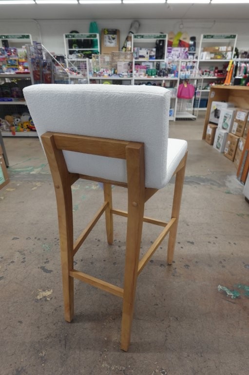 Nathan James Gracie Upholstered Counter Height Chair, Light Beige - Image 3