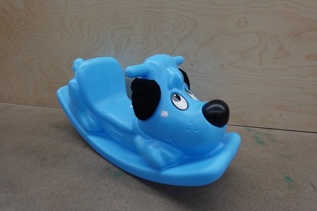 Little Tikes Rockin’ Puppy Toddler Rocking Toy - Blue - Image 2
