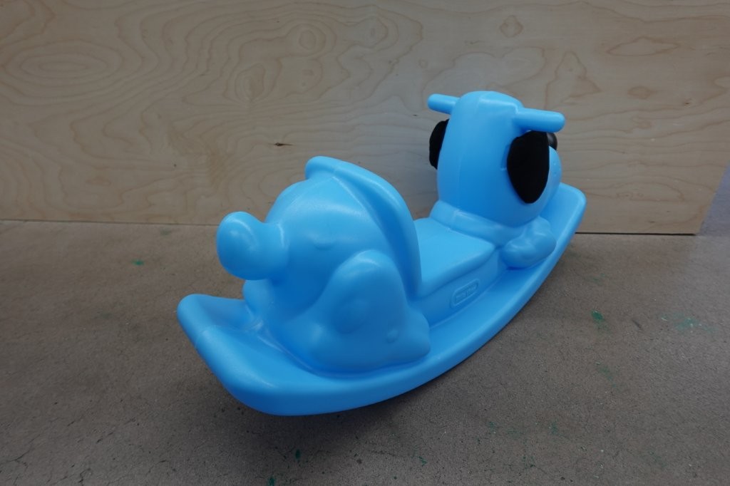 Little Tikes Rockin’ Puppy Toddler Rocking Toy - Blue - Image 4