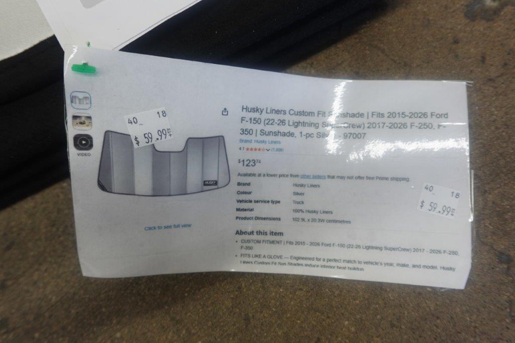 Husky Liners Custom-Fit Reflective Windshield Sunshade for Ford Trucks - Image 6