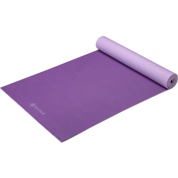 Gaiam Premium Reversible Yoga Mat - Plum Jam